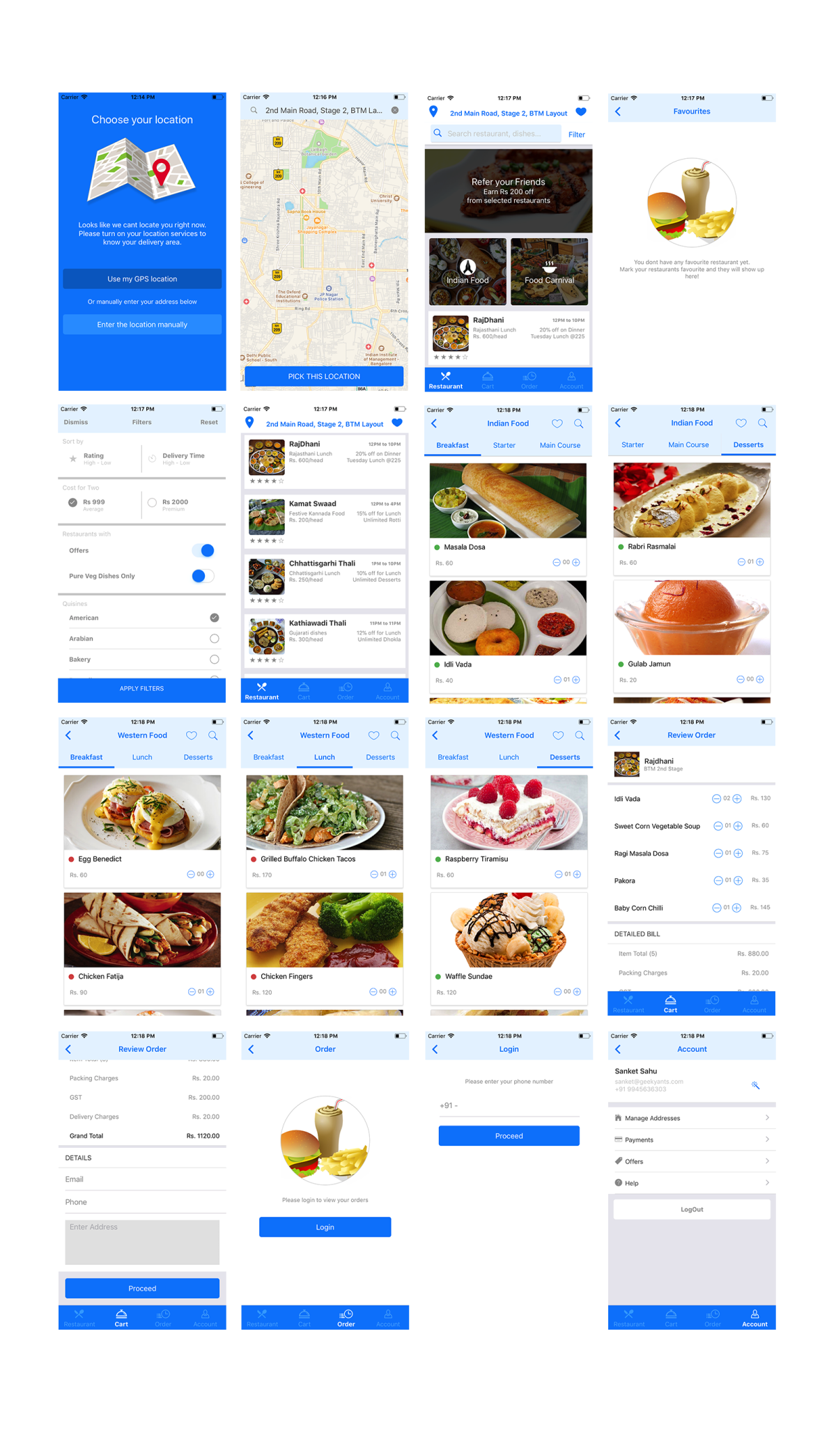 React Native Food Ordering App React Native Food Ordering App
