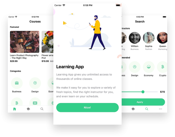 React Native Learning App Theme React Native Learning App Theme